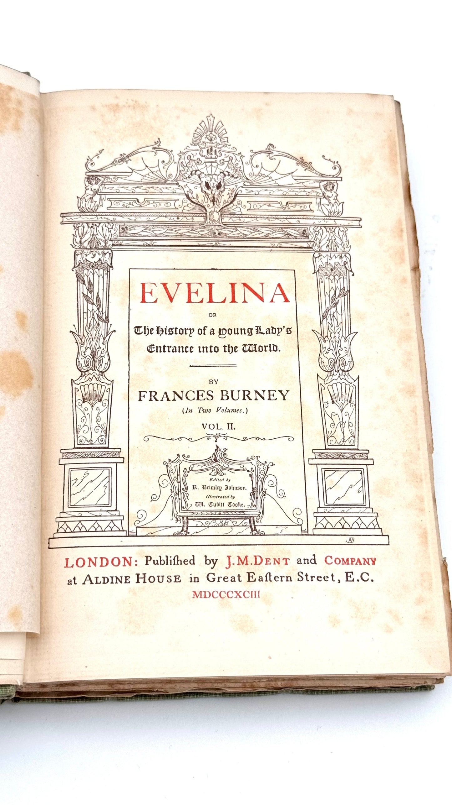 Evelina (Two Volumes)