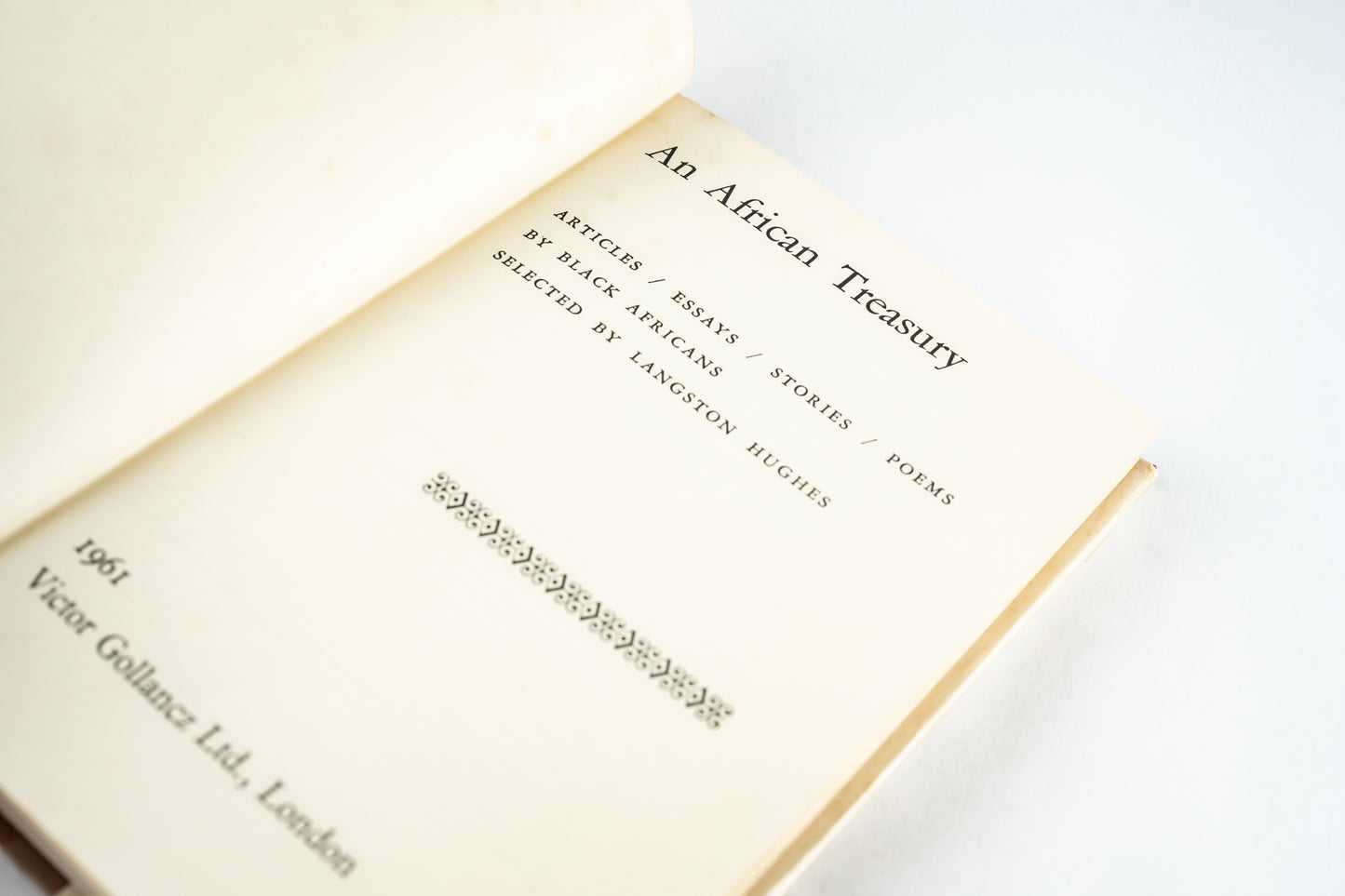 An African Treasury: Stories, Poems, Essays, Etcetera
