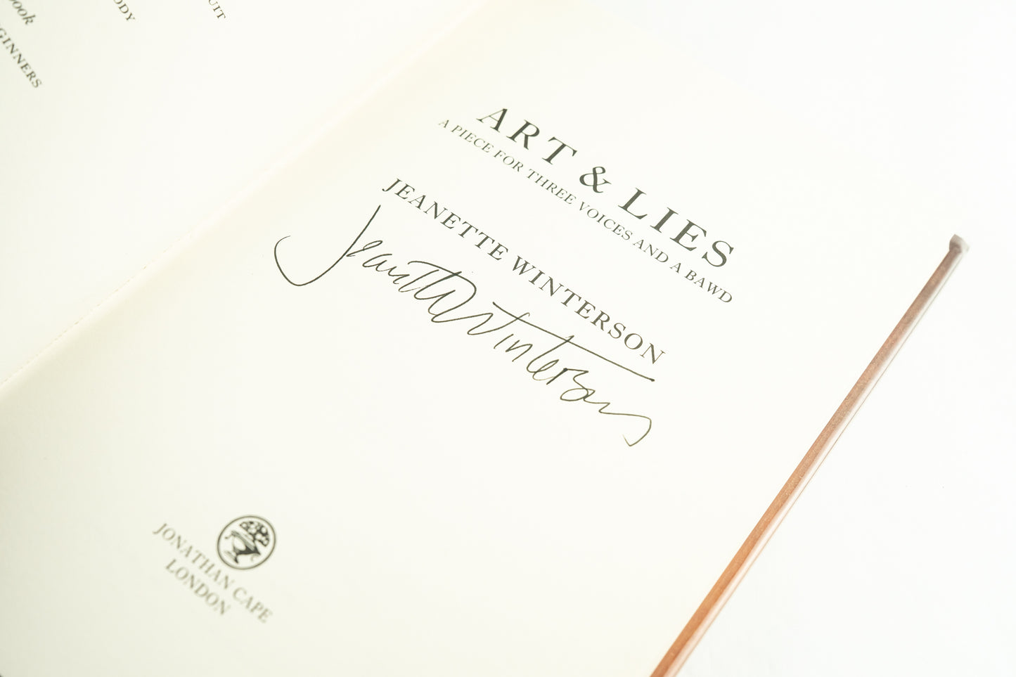 Art and Lies