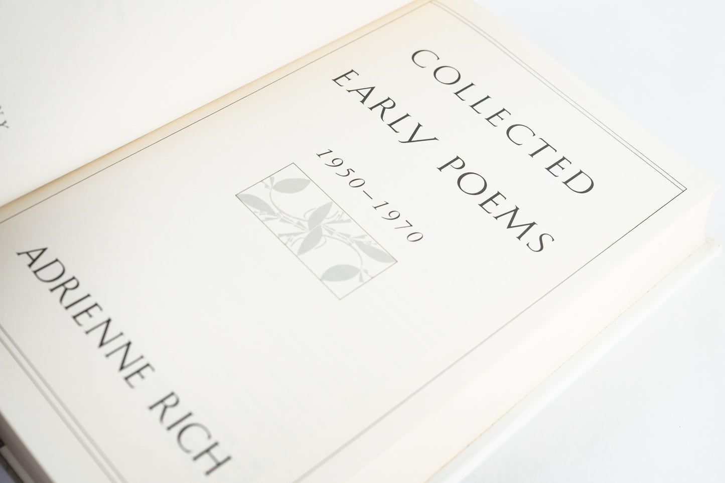 Collected Early Poems 1950-1970