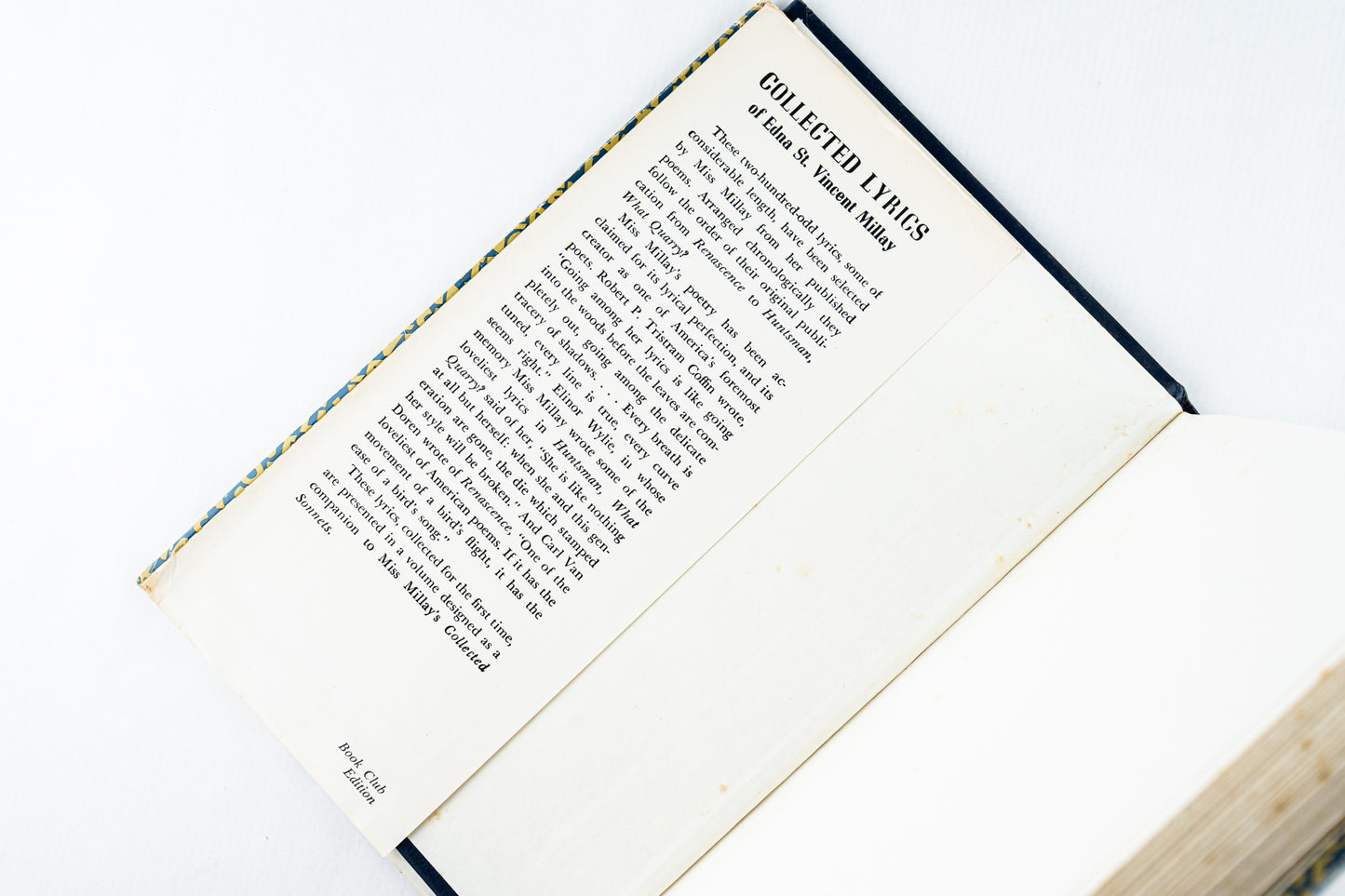 Collected Lyrics of Edna St. Vincent Millay