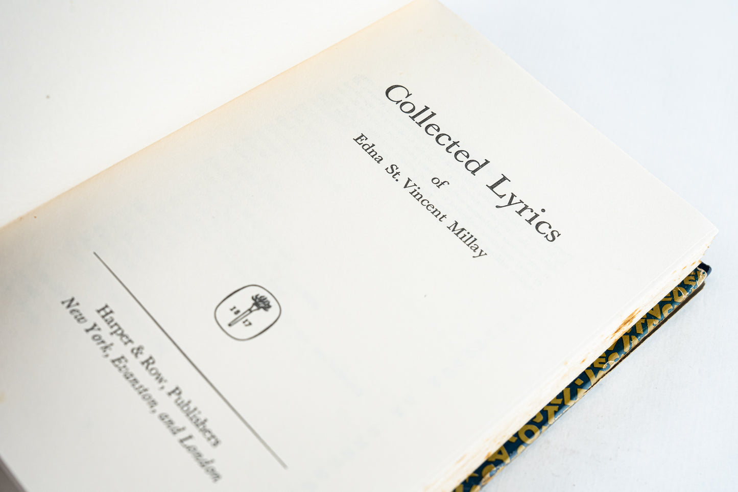Collected Lyrics of Edna St. Vincent Millay