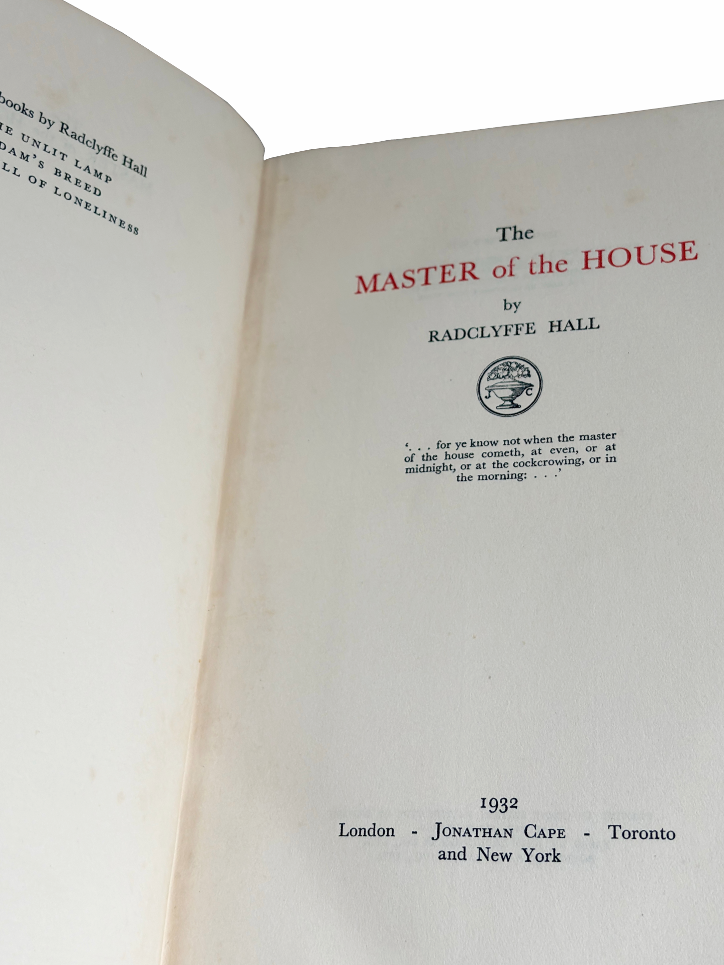 The Master of the House