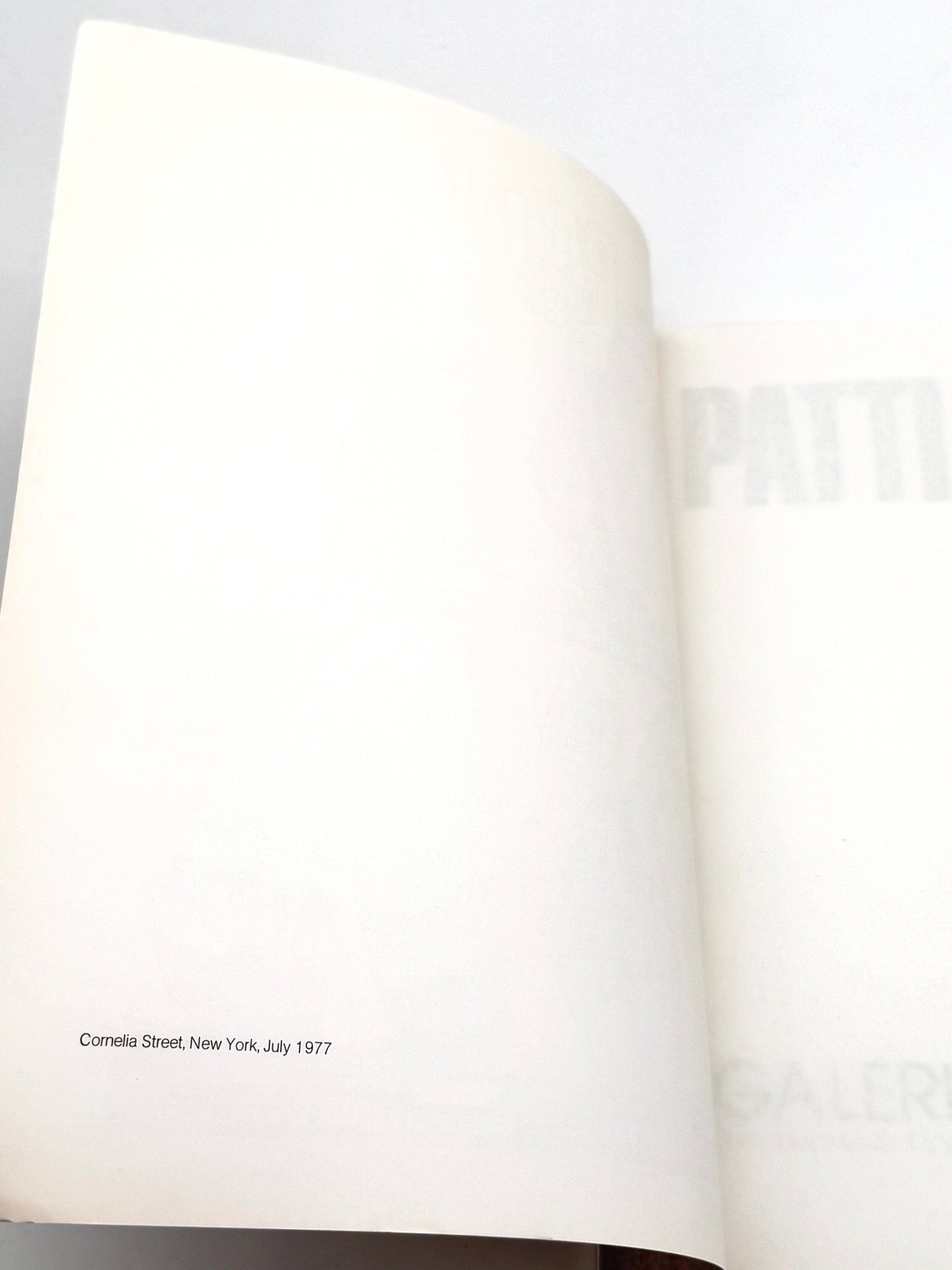 Patti Smith, Galerie Veith Turske