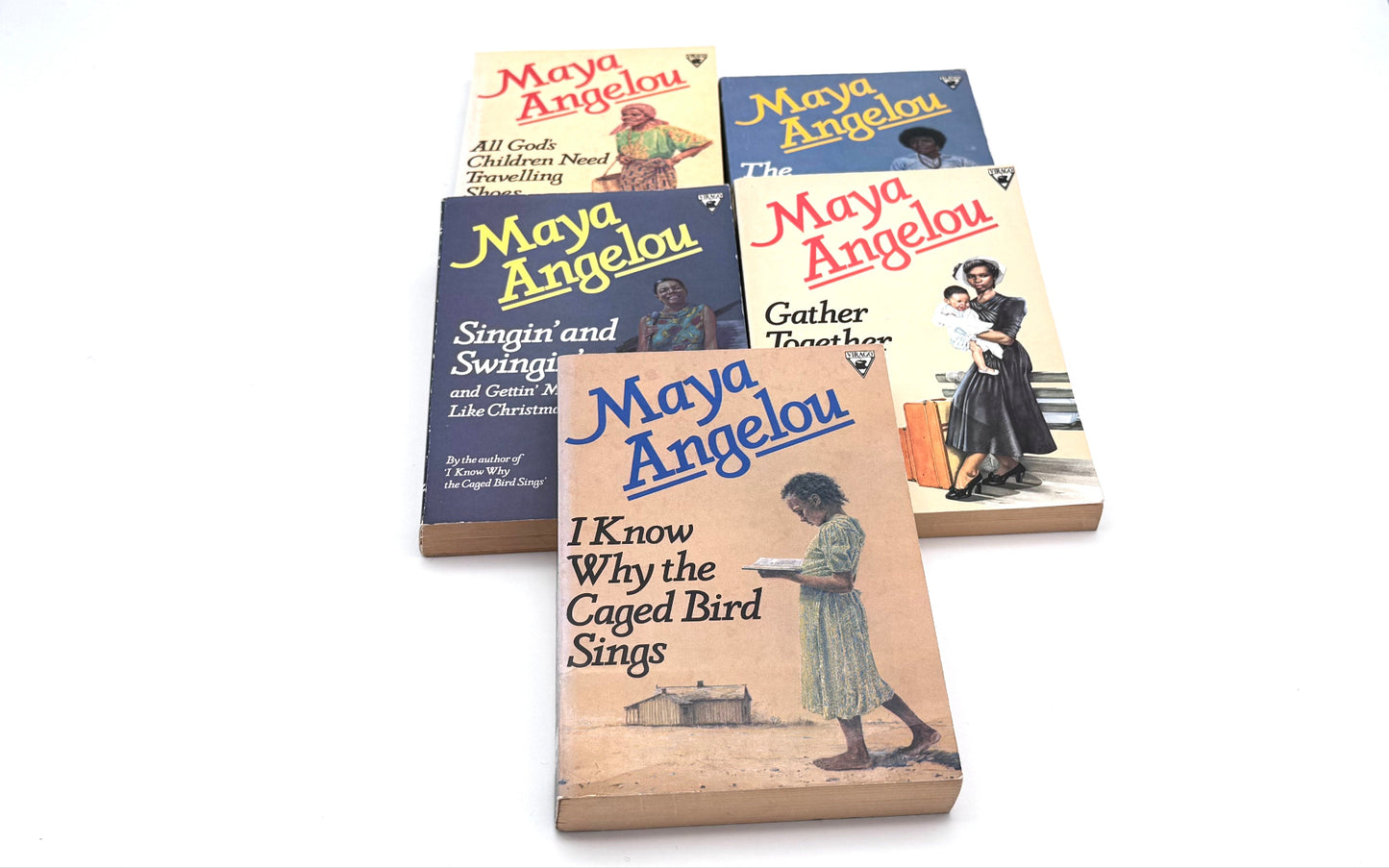 Virago Paperback 5 volumes Maya Angelou Autobiography