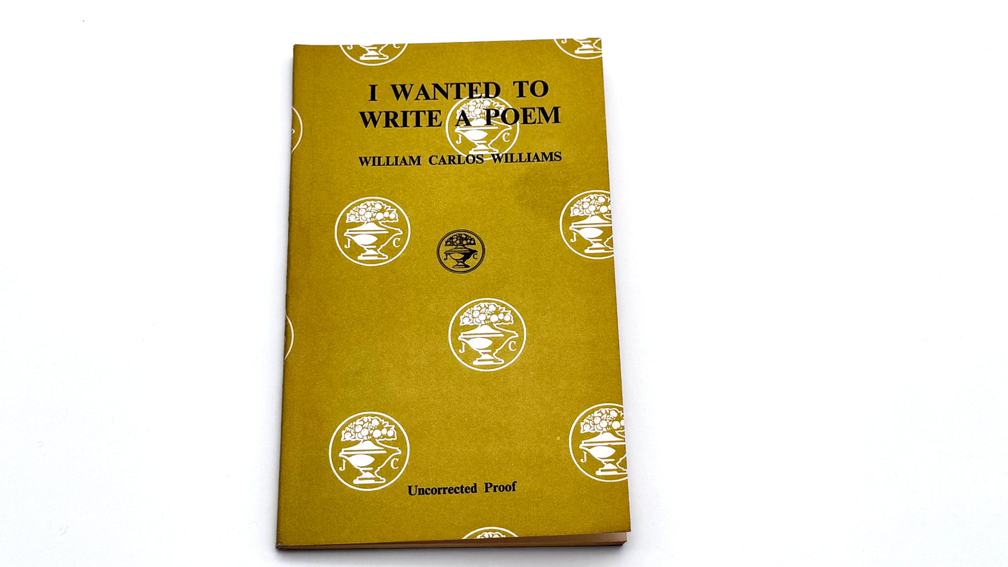 I Wanted to Write a Poem: Cape Editions No. 5