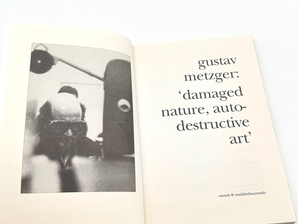 Damaged Nature, Auto-Destructive Art