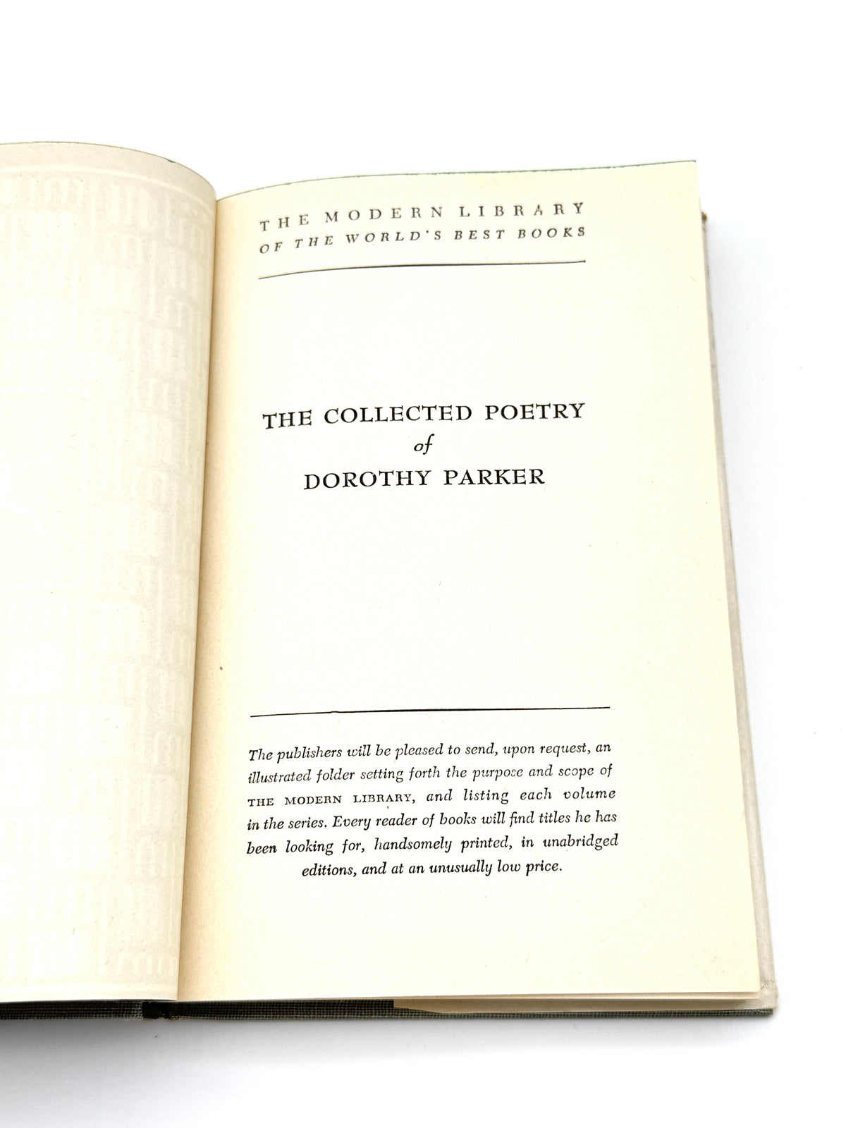 The Collected Poetry of Dorothy Parker