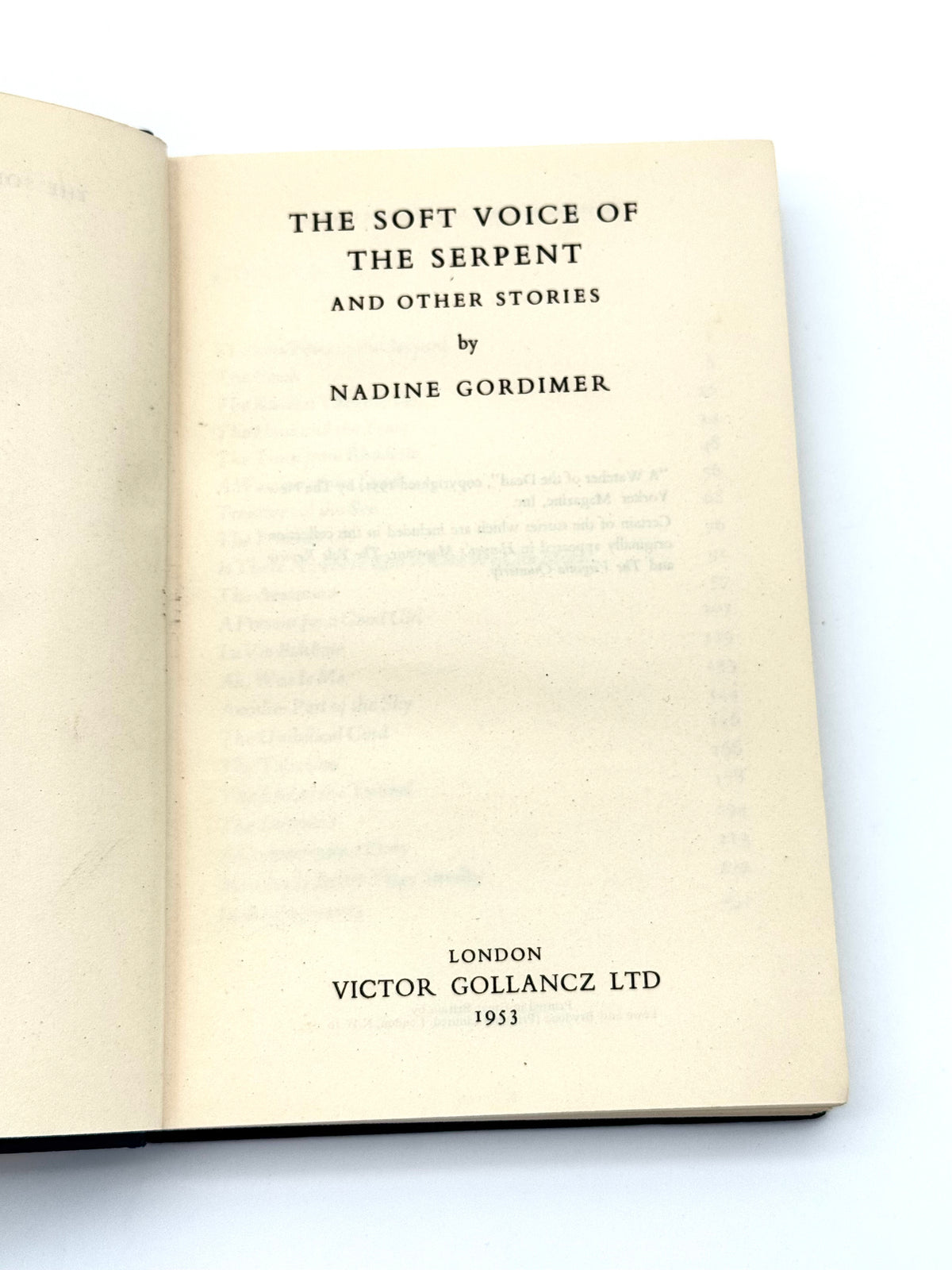 The Soft Voice of the Serpent