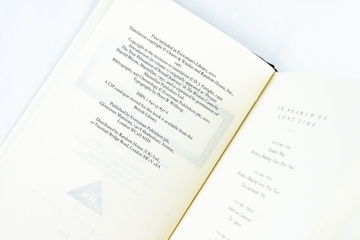 In Search of Lost Time, Volume Two