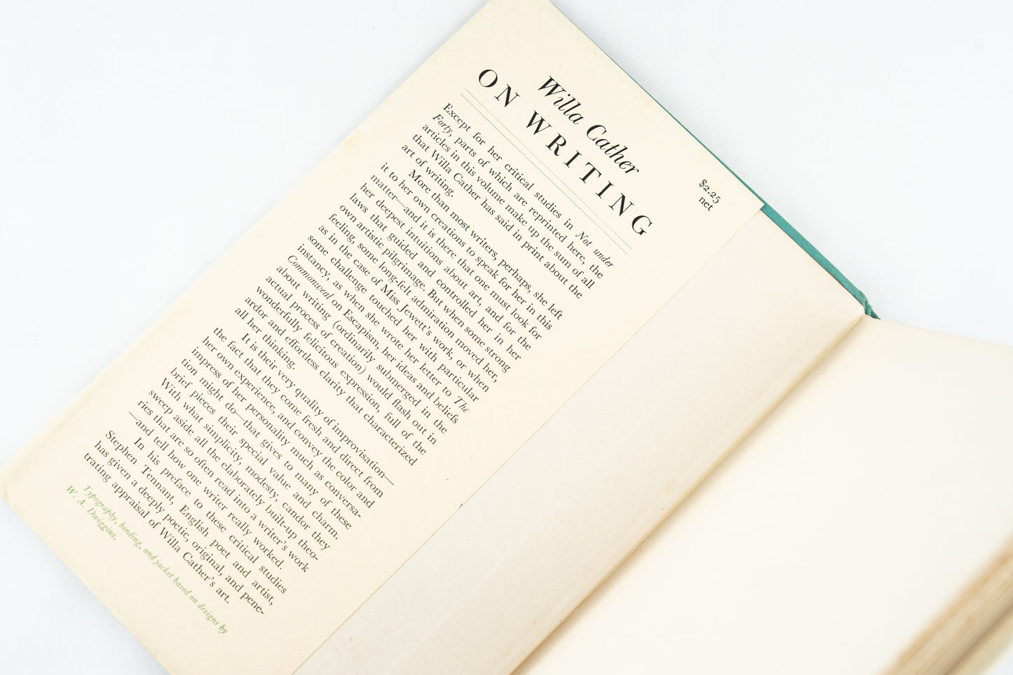 Willa Cather on Writing: Critical Studies on Writing as an Art