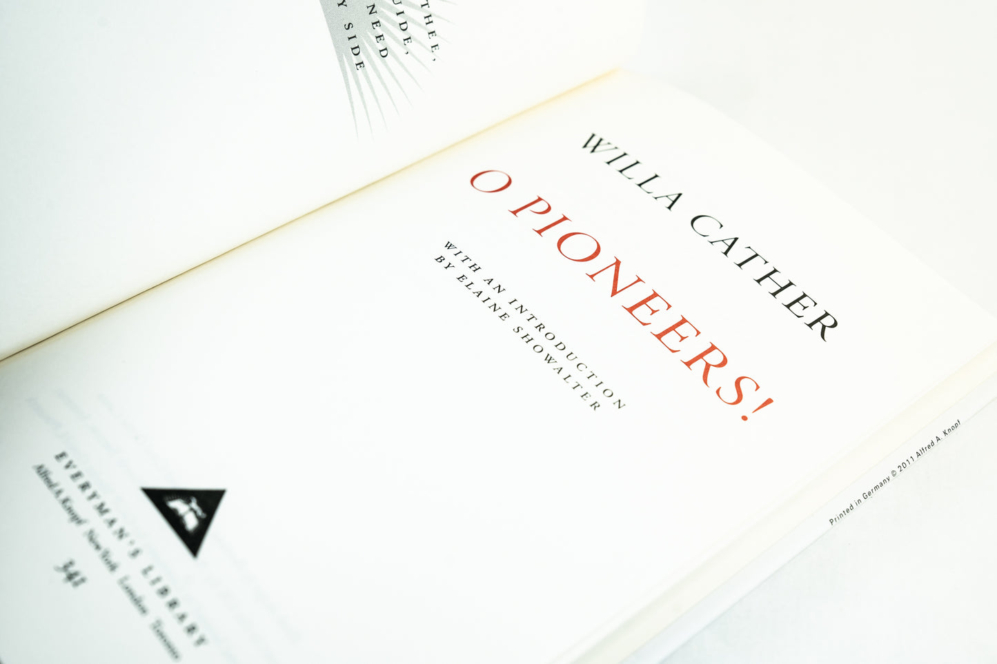 O Pioneers!