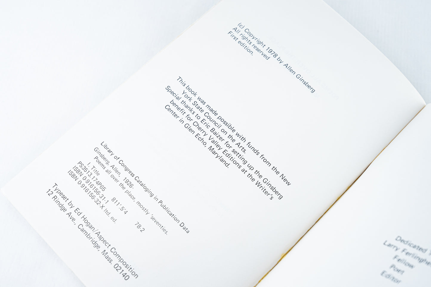 Poems from All Over the Place, Mostly 'Seventies