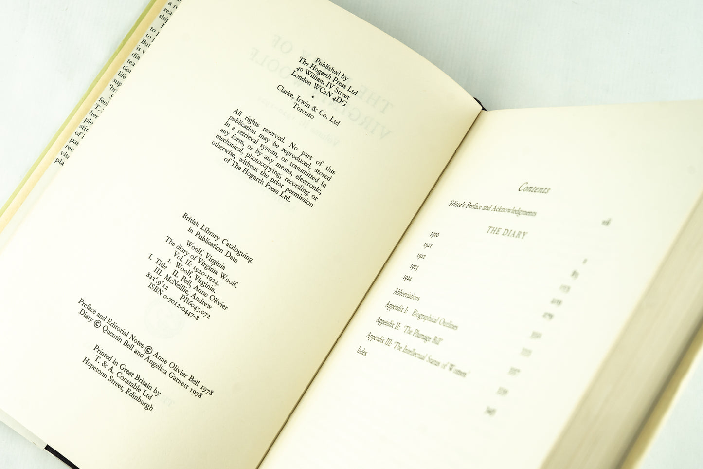 The Diary of Virginia Woolf Vol. II: 1920-1924