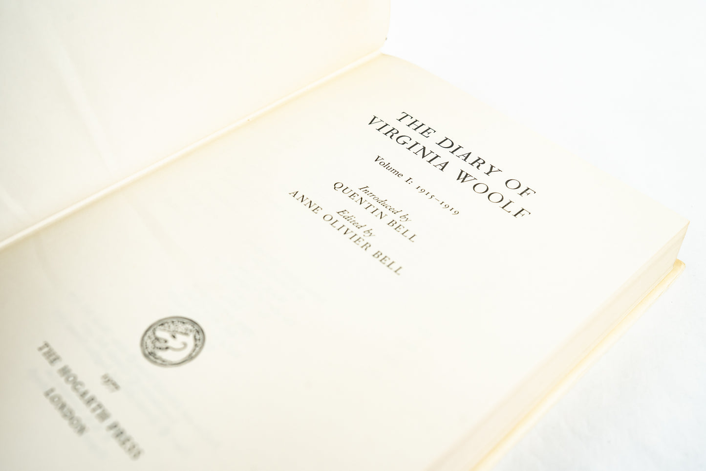 The Diary of Virginia Woolf Vol. I: 1915-1919