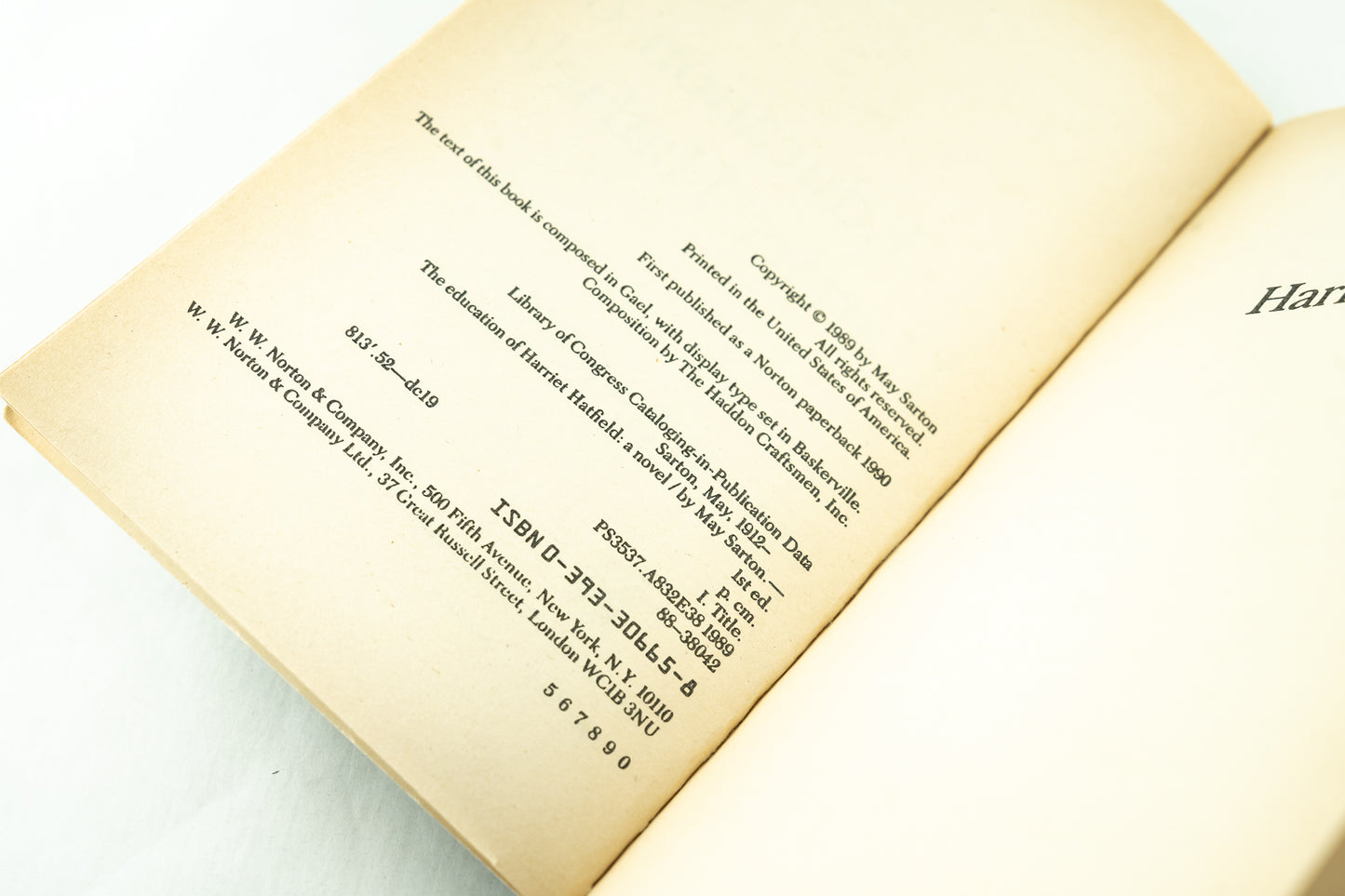 The Education of Harriet Hatfield