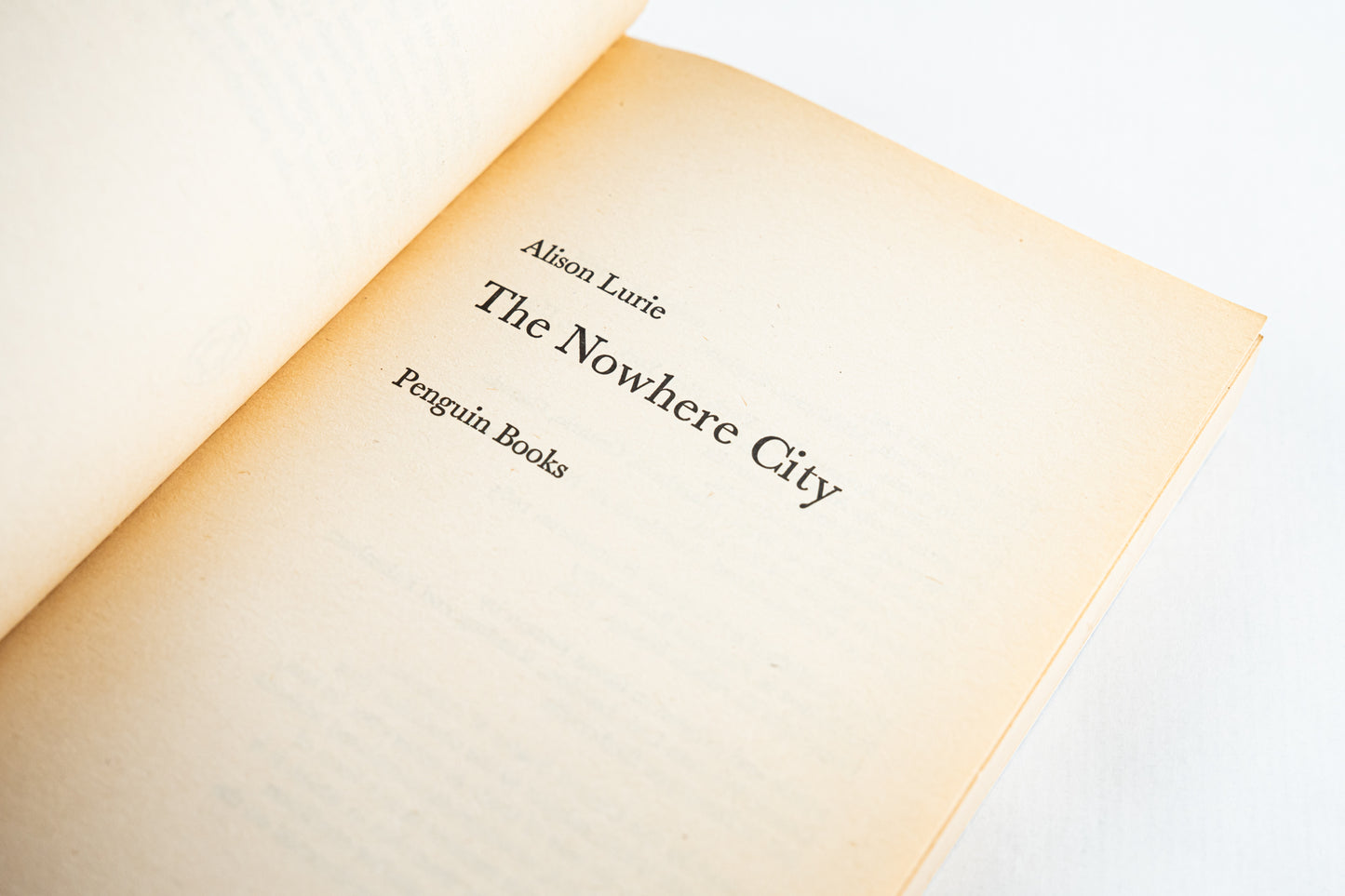 The Nowhere City