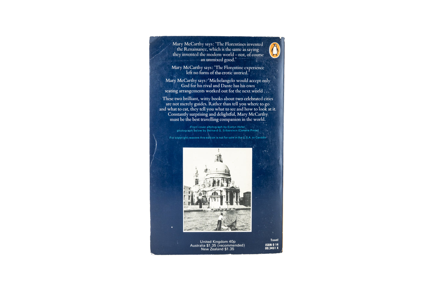 The Stones of Florence and Venice Observed
