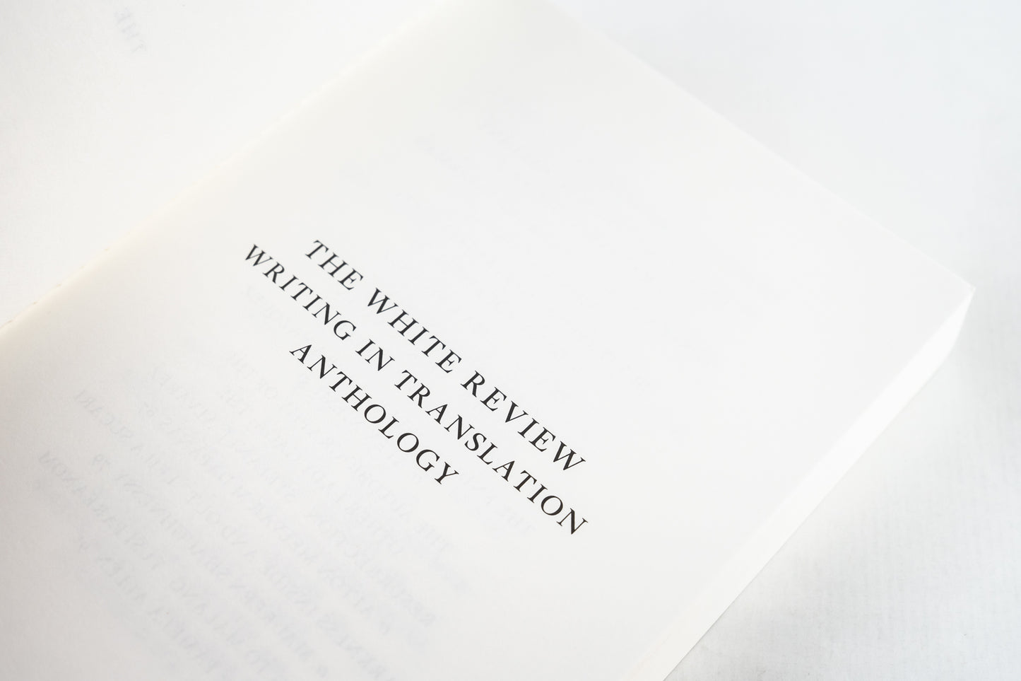 Writing in Translation