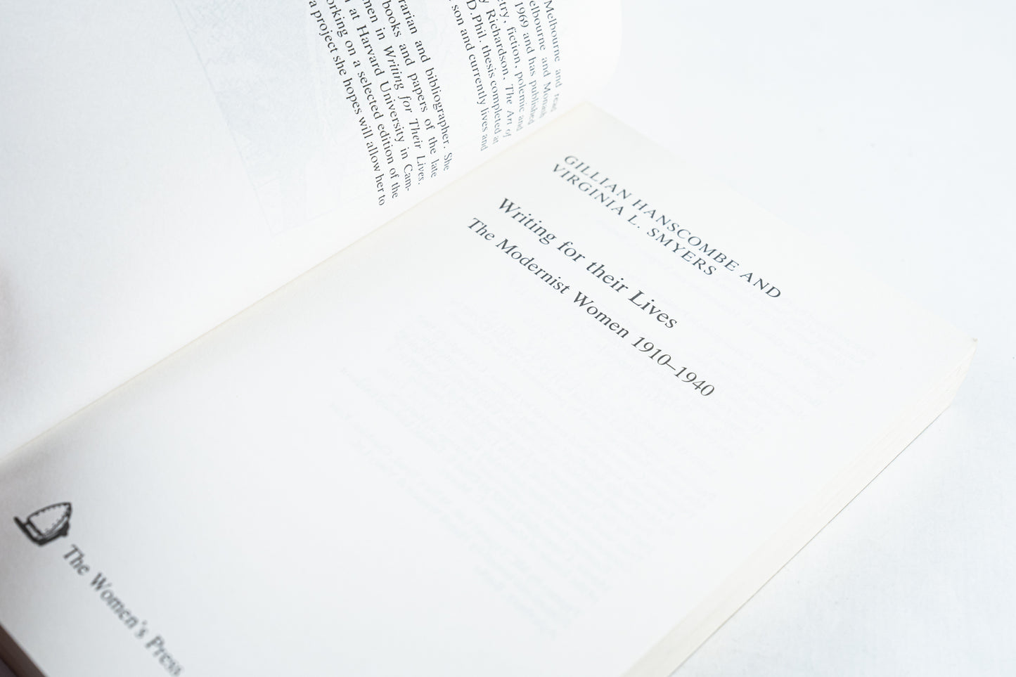 Writing for their Lives: The Modernist Women, 1910-1940
