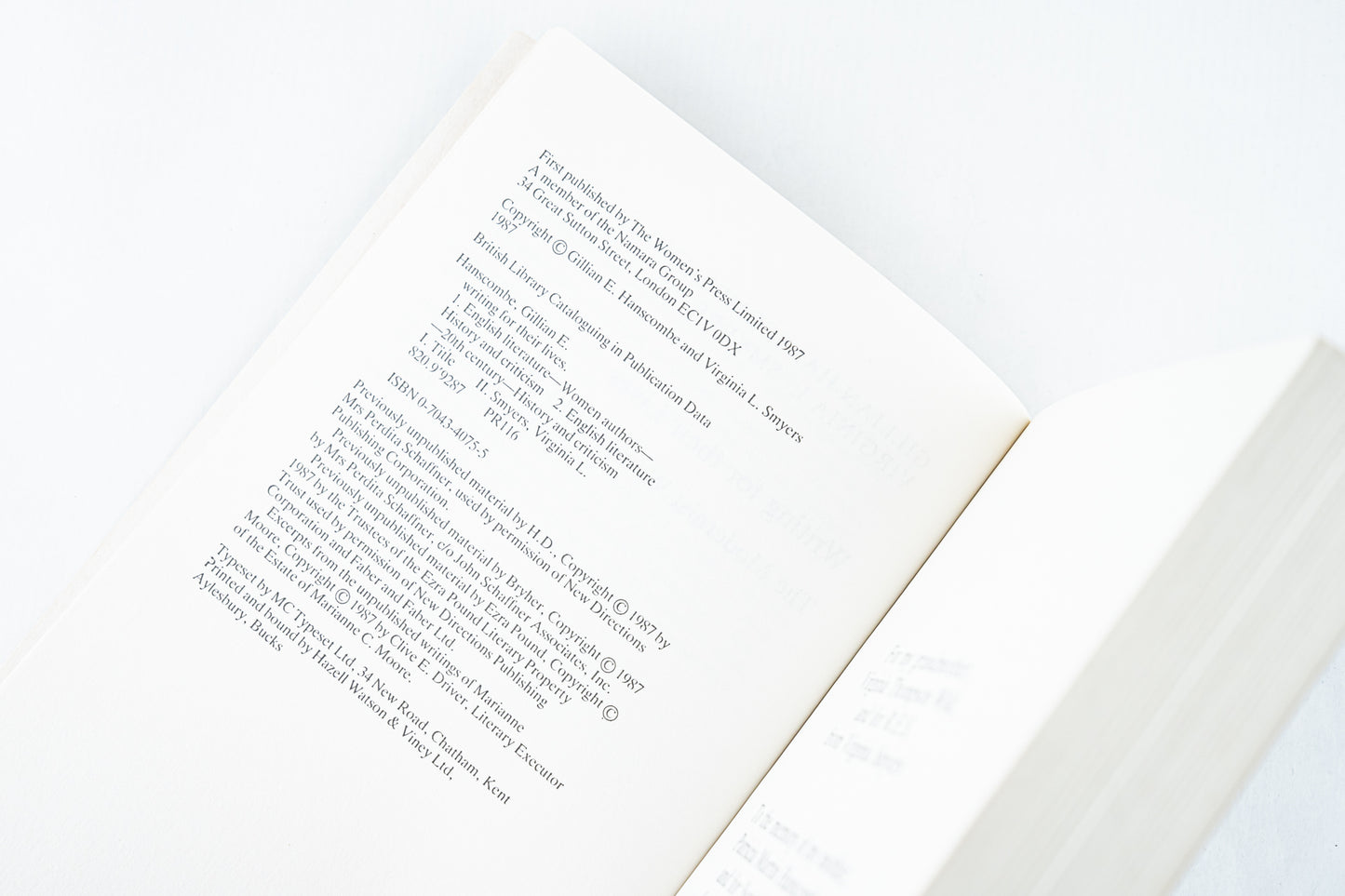Writing for their Lives: The Modernist Women, 1910-1940